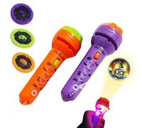 Projecteur de diapositives d'Halloween Objectif rotatif avec plusieurs | Halloween Diapositives Projecteur Lampe de poche pour Bonne nuit Contes de fées Fête Jeu Soirée Préscolaire Garçons et Filles
