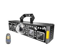 Projecteur de fête, centaines de motifs projetés, télécommande, commande vocale, DMX, distance de 6 mètres, scène RVB à 5 yeux, idéal for les clubs, les salles de danse et les spectacles.