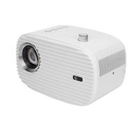 Projecteur de Film de Cinéma Maison Portable, Mini Projecteur Wi-FI Multiport 1080P Projection Synchrone Vive pour Tablette de Jeu (Prise UE)
