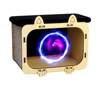 Projecteur de film pris en charge HD - Expérience de cinéma pratique | Présentoir de cinéma en bois | Hologramme mobile pour smartphone | Expérience cinéma | Projecteur pour produit d'entreprise D