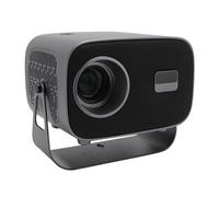 Projecteur de Film, WiFi 6 Correction Automatique de la Distorsion Trapézoïdale Prise en Charge de l'interface Multimédia HD Projecteur de Maison Intelligente (Prise UE 100-240 V)