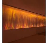 Projecteur De Flammes Dynamique à LED, Effet Vague, éclairage Mural pour Chambre à Coucher, Veilleuse, éclairage D'ambiance pour Bar, Salon, Hôtel, Décoration De Bar., Flame Light, 3 Head