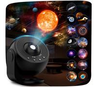 Projecteur de galaxie 13 en 1 pour chambre à coucher, projecteur d'étoiles avec minuterie, veilleuse pour enfants et adultes, projecteur de plafond, décoration de chambre, noir