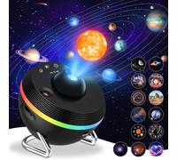Projecteur de galaxie pour chambre à coucher, projecteur d'étoiles planétarium 13 en 1 avec 6 modes RVB, veilleuse ciel étoilé avec minuterie, lampe spatiale pour adultes et enfants, décoration
