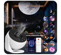 Projecteur de galaxie pour chambre à coucher version Pro, HD 12 en 1 Disques de film, projecteur d'étoiles, projecteur de planétarium avec minuterie, bruit blanc, rotation à 360°, Bluetooth