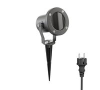 ledscom.de Projecteur de jardin LED MIBU anthracite avec piquet de terre pour l'extérieur, acier inoxydable, sans ampoule