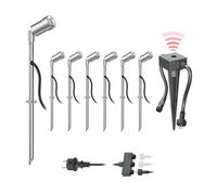 Projecteur de jardin à LED Spico avec piquet de terre et capteur crépusculaire