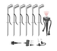 Projecteur de jardin à LED Spico avec piquet de terre et capteur crépusculaire [EEK: G]