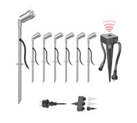 Projecteur de jardin à LED Spico avec piquet de terre et capteur crépusculaire [EEK: G]