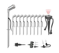 Projecteur de jardin à LED Spico avec piquet de terre et capteur crépusculaire [EEK: G]