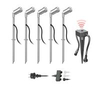 Projecteur de jardin à LED Spico avec piquet de terre et capteur crépusculaire [EEK: G]