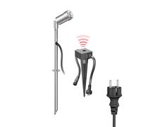 Projecteur de jardin à LED Spico avec piquet de terre et capteur crépusculaire [EEK: G]