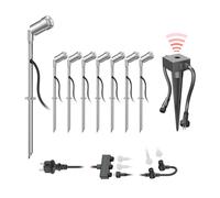 Projecteur de jardin à LED Spico avec piquet de terre et capteur crépusculaire