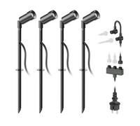 Projecteur de jardin à LED Spico noir avec piquet de terre pour l'extérieur [EEK: G]