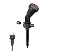 Projecteur de jardin avec piquet de terre PIRK avec fiche Schuko pour