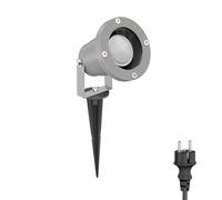 Projecteur de jardin DUK avec piquet de terre pour l'extérieur IP65 fiche grise