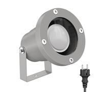 Projecteur de jardin DUK pour extérieur IP65 fiche grise incl. LED GU10 450lm [EEK: F]