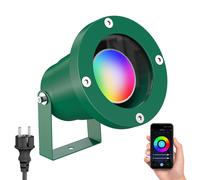 Projecteur de jardin DUK pour extérieur IP65 fiche verte incl. Smart Home RGBW
