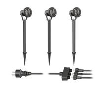 Projecteur de jardin KUK avec piquet de terre pour l'extérieur acier inoxydable [EEK: F]