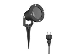 Projecteur de jardin LED DUK noir avec piquet de terre pour l'extérieur