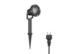 Projecteur de jardin LED DUK noir Piquet de terre pour extérieur Aluminium