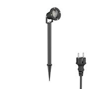 Projecteur de jardin LED DUK noir Piquet de terre pour extérieur Aluminium