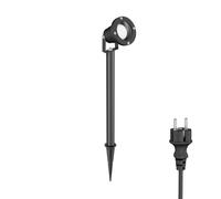 Projecteur de jardin LED DUK piquet de terre pour extérieur aluminium noir