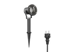 Projecteur de jardin LED MIBU noir Piquet de terre pour extérieur Acier