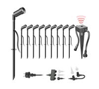 Projecteur de jardin LED Spico noir avec piquet de terre et capteur [EEK: F]