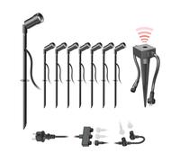 Projecteur de jardin LED Spico noir avec piquet de terre et capteur [EEK: G]