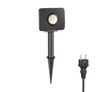 Projecteur de jardin LED Wega avec piquet de terre et socle de 15cm pour