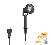 Projecteur de jardin piquet DUK pour extérieur aluminium noir + lampe LED