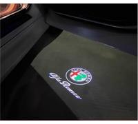 Projecteur de Logo Car LED Intérieur pour Alfa Romeo Giulia Stelvio, Lumiere Voiture Porte Le Logo LED pour Voiture