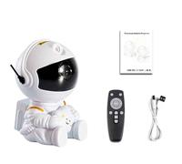Projecteur De Lumière D'astronaute Avec Nébuleuse,Galaxie,Veilleuse D'étoiles Pour Décoration De Maison,Chambre À Coucher,Cadeau Pour Enfants - Type White Star