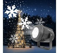 Projecteur de lumière de chute de neige, flocon de neige extérieur Led lumières flocon de neige projecteur de chute de neige déplacer la neige extérieur jardin intérieur projecteur de neige lumières d