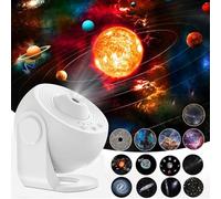 Projecteur de lumière galaxie, projecteur de 5 W avec 13 couleurs, projecteur de lumière sensorielle avec minuterie, éclairage d'ambiance pour chambre de bébé, cadeau d'anniversaire pour garçons et