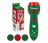 Projecteur de lumière - Lampe de poche de Noël avec 24 motifs - Veilleuse pour - En ABS - Pour les histoires du coucher - Décoration de fête, voyage et maison - Cadeau pour
