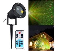 Projecteur de lumière laser de Noël - Outdoor Garden Star - Noir