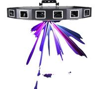 Projecteur de lumière laser,DMX, effets activés par le son, noir, prise EU