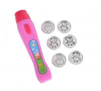 Simba Projecteur lumineux Peppa Pig 109262386 – 6 motifs LED 16 cm – dès 3 ans Rose/Vert/Bleu/Jaune