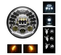 Projecteur De Moto Lampe Phare Moto LED Clignotant Adaptatif Projecteur Phare 7 Pouces Universel pour BMW pour R9T pour R-Nine T 2014 2015 2016 2017 2018 2019 2020 2021 2022(Adaptive Style2)