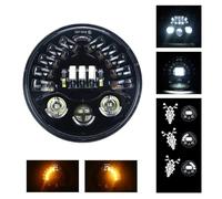 Projecteur De Moto Lampe Phare Moto LED Clignotant Adaptatif Projecteur Phare 7 Pouces Universel pour BMW pour R9T pour R-Nine T 2014 2015 2016 2017 2018 2019 2020 2021 2022(Adaptive Style1)