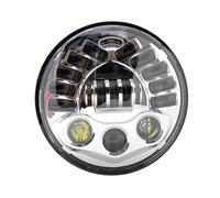 Projecteur De Moto Lampe pour BMW pour R pour NineT pour R9T Phare LED 7 Pouces Adaptatif Rond Moto Projecteur LED Phare Feux De Croisement(Chrome)