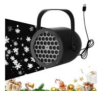 Projecteur de Noël - Décoration de vacances en forme de flocon de neige, décoration de projecteur de lumière extérieure, lampe d'éclairage festive d'hiver | Éclairage d'ambiance saisonnier, effet d'af