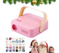 Projecteur de Noël d'intérieur | Lumières extérieures avec mot « Merry Christmas » - avec projecteur de mots « Merry Christmas » pour fille - Accessoires photo avec poignée Bellv