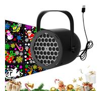 Projecteur de Noël - Lampe LED Flocons de Neige Rotative | Projecteur Film USB | Décoration Intérieur Extérieur | Lumière Ambiance de Luxe - Jardin Terrasse Mur Plafond Fête Noël Nouvel An Scène