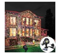 Projecteur de Noël, LED paysage scène lumière jardin étoile projecteur lumière extérieure étanche R & G projecteurs for cour pelouse vacances décoration pour Noël, Intérieur, Extérieur, Fête, Mariage