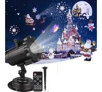 Projecteur de Noël, Projecteur de noël effet d'animation projecteur de scène 12 modèles IP65 lumière de projecteur de fête d'halloween intérieur/extérieur pour Noël, Intérieur, Extérieur, Fête, Mariag