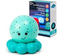 Projecteur De Nuit Apaisant Format Voyage Luminosité Douce 3 Couleurs Arrêt Automatique Veilleuse Étoiles Pieuvre Format Voyage Octo Baby Bleue