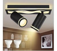Projecteur de plafond LED - VAYALT - VAYALT - 25W (13W+2x6W) - 3000K blanc chaud - Orientable 350°/90°